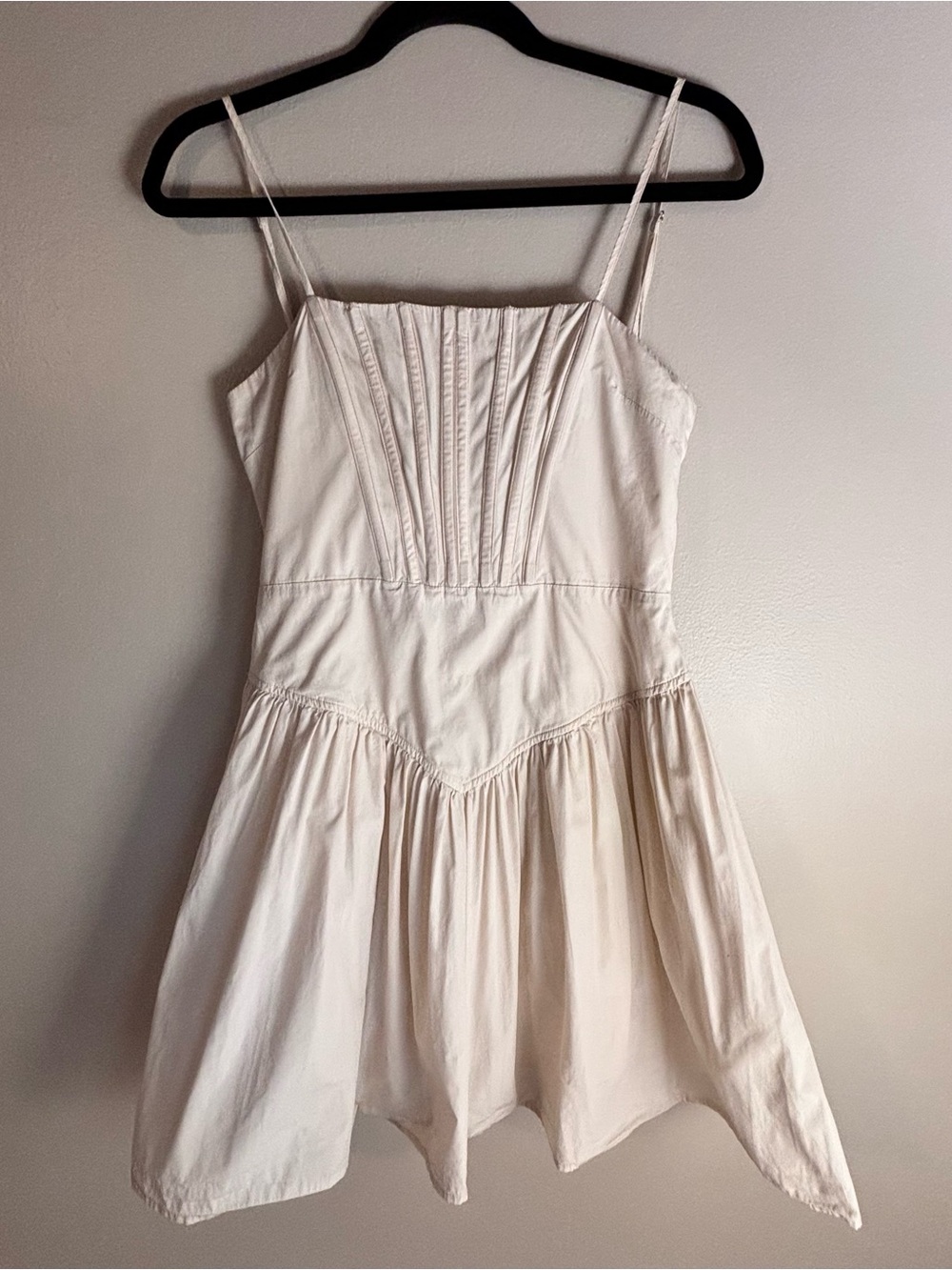 Atoir First Love Cream Dress with Adjustable Straps and Corset Top